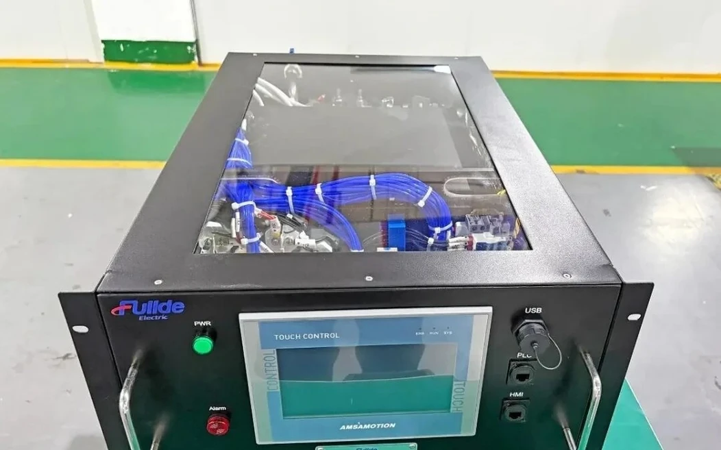 Rack-mounted liquid-cooled load bank shown as an equipment category example